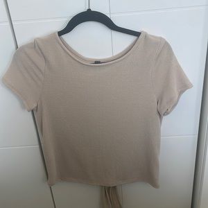 Women’s open tie back shirt
